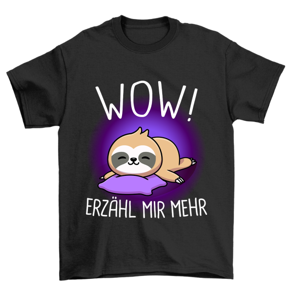 WOW Faultier - Shirt Unisex Mode