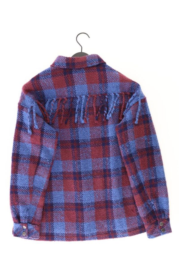 s.Oliver Bouclé Jacke Gr. S kariert blau aus Polyacryl Rabatt – Bild 2