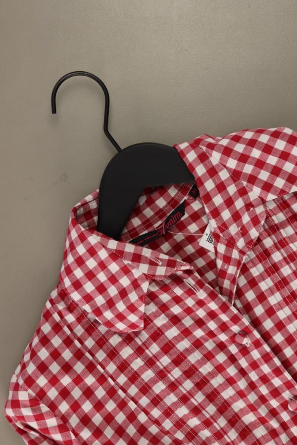 Tom Tailor (Denim) Karobluse Gr. 38 kariert Langarm rot aus Baumwolle Verkauf – Bild 3