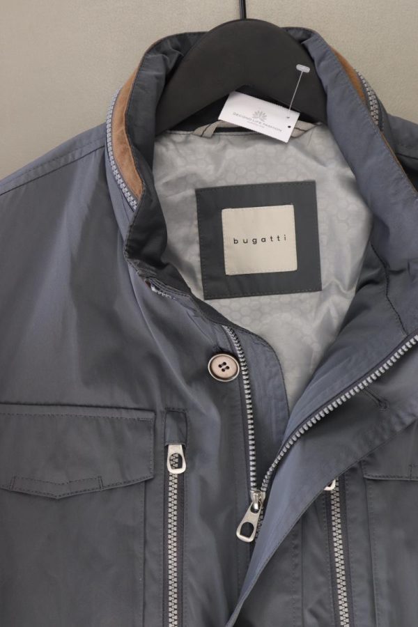 Bugatti Lange Jacke Gr. Kurzgröße 26 grau aus Polyester Angebot – Bild 2