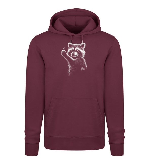 Frecher Waschbär (groß)  - Bio Unisex Hoodie (Premium) Rabatt – Bild 4