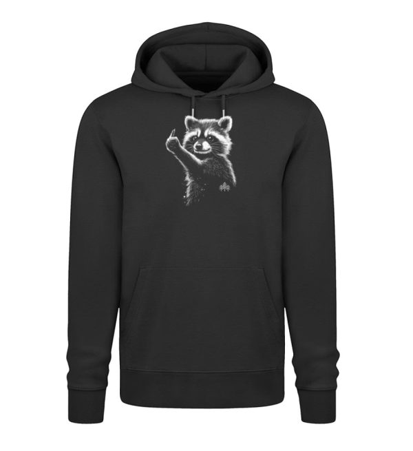 Frecher Waschbär (groß)  - Bio Unisex Hoodie (Premium) Rabatt