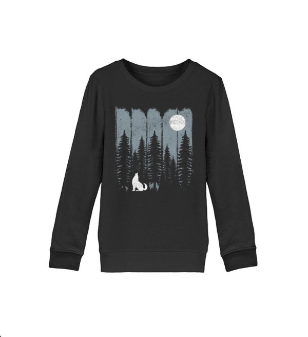 Wolf im Wald  - Bio Kinder Sweatshirt Jetzt online