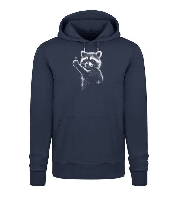 Frecher Waschbär (groß)  - Bio Unisex Hoodie (Premium) Rabatt – Bild 2