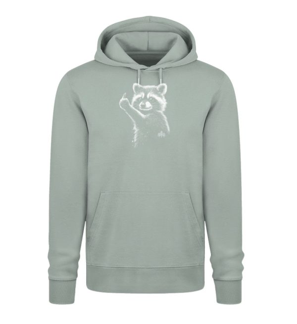 Frecher Waschbär (groß)  - Bio Unisex Hoodie (Premium) Rabatt – Bild 5