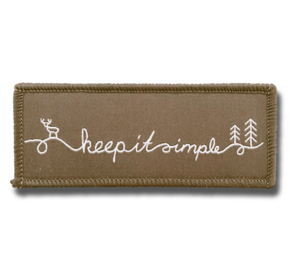 SMALL PATCH Keep It Simple (olivgrau) Online-Schn?ppchen