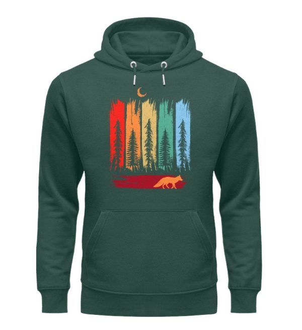 FUCHS IM WALD BUNT - Bio Unisex Hoodie (PREMIUM) Online-Verkauf – Bild 5