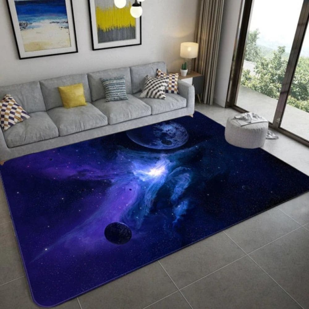 Tapis Décoratif Espace Planète Mode